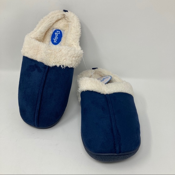 Floopi Womens Fur Lined Clog Slipper W/Memory Foam - Picture 6 of 12